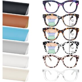 CLASAGA Progressive Multifocus Reading Glasses for Women, Blue Light Blocking Ladies Computer Readers Eyeglasse