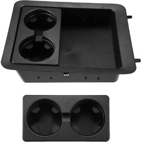 X AUTOHAUX 1set Center Console Cup Holder Bezel 22860866 Center Console Tray for Chevrolet Silverado 1500 2007-2013 for GMC Yukon 2007-2014