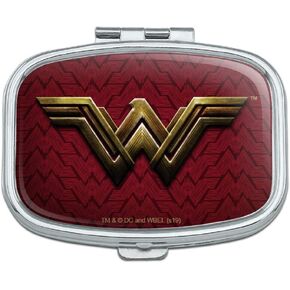 Justice League Movie Wonder Woman Logo Rectangle Pill Case Trinket Gift Box
