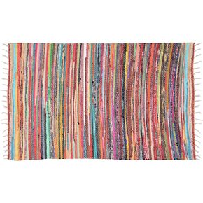 Marubhumi Reversible Area Runner Chindi Rug for Bedroom, Living Room, Kitchen, or Laundry Room 100% Recycled Cotton (20"x 32") - Unique Multi Colors