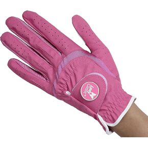 Women's Soft Flex Golf Gloves with Magnetic Ball Marker with Removable Golf Ball Marker- Left Hand
