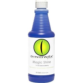 Dinowax Magic Shine | Multi-Purpose Glossy Dressing for Interior & Exterior | Professional-Grade (16 Oz)