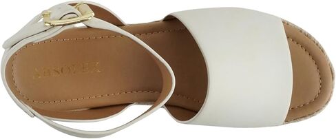 ADELE ~ Women's Open Toe Buckle Ankle Strap Espadrilles Flatform Wedge Casual Sandal in Kuwait