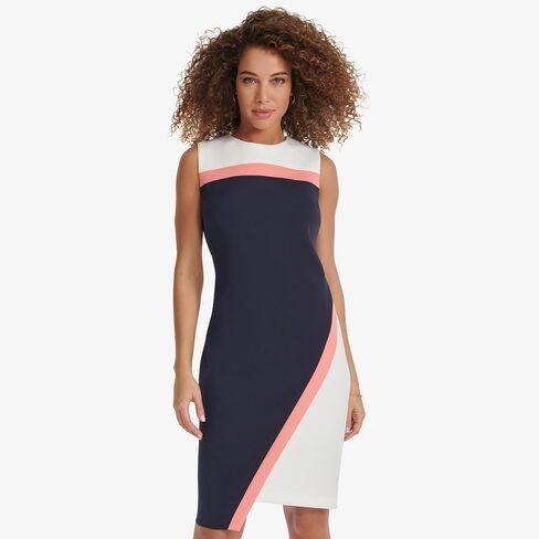 فستان غمد بحاشية غير متماثلة للنساء من Tommy Hilfiger in Saudi Arabia