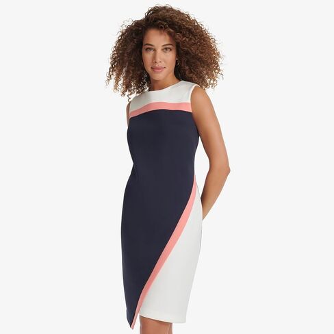 فستان غمد بحاشية غير متماثلة للنساء من Tommy Hilfiger in Saudi Arabia