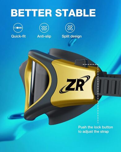 ZIONOR Swim Goggles, Super Anti-fog Polarized Swimming Goggles Men Women in Saudi Arabia