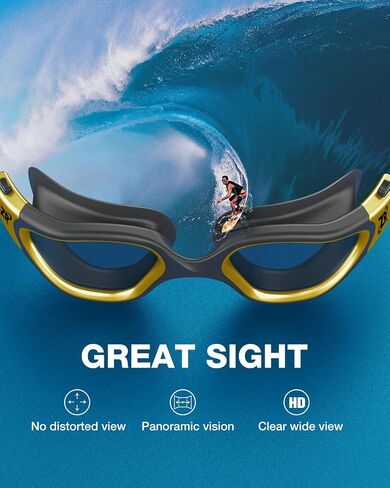 ZIONOR Swim Goggles, Super Anti-fog Polarized Swimming Goggles Men Women in Saudi Arabia