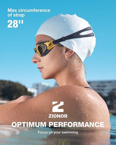 ZIONOR Swim Goggles, Super Anti-fog Polarized Swimming Goggles Men Women in Saudi Arabia