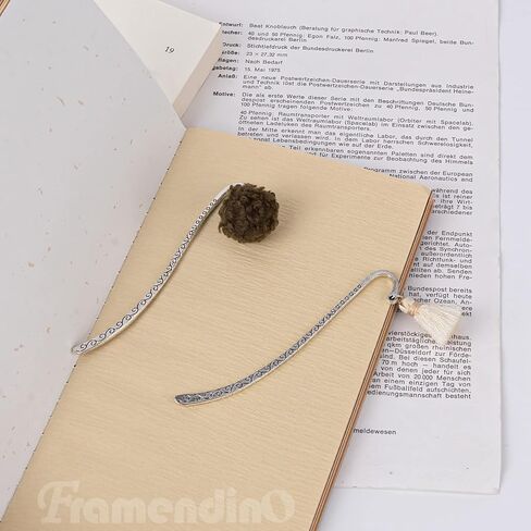 Framendino, 20 Pieces Alloy Bookmark Hook Retro Metal Bookmark Tibetan DIY Bookmarks for Reading Enthusiasts (Bronze) in Kuwait