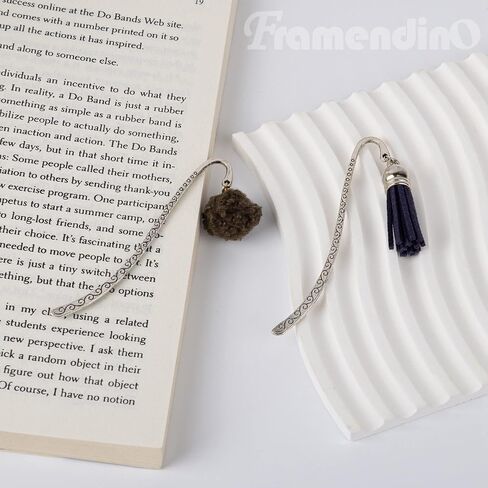 Framendino, 20 Pieces Alloy Bookmark Hook Retro Metal Bookmark Tibetan DIY Bookmarks for Reading Enthusiasts (Bronze) in Kuwait