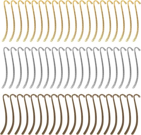 Framendino, 20 Pieces Alloy Bookmark Hook Retro Metal Bookmark Tibetan DIY Bookmarks for Reading Enthusiasts (Bronze) in Kuwait