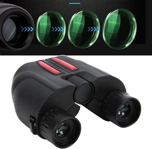 Compact Binoculars for Adults High Powered and Kids,12x25 Mini High Powered Binoculars with Low Light Night Vision and Up to 3000m Range in Saudi Arabia