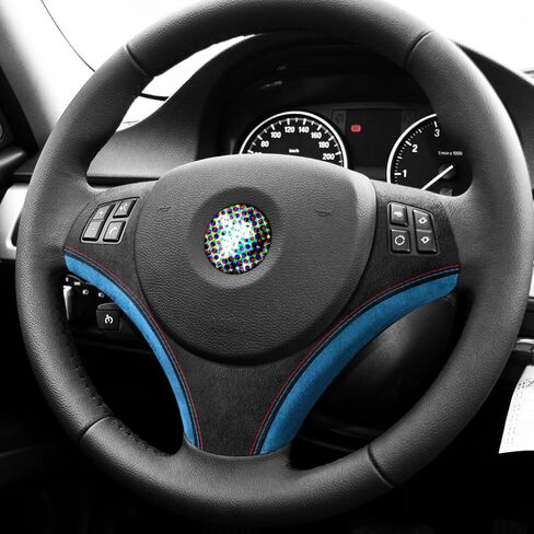 BETTERHUMZ Car Steering Wheel Decoration Frame Trim for BMW 3 Series 2005-2012 E90 E91 E92 E93 325i 320i 318i Interior Moulding Accessories (black) in Saudi Arabia