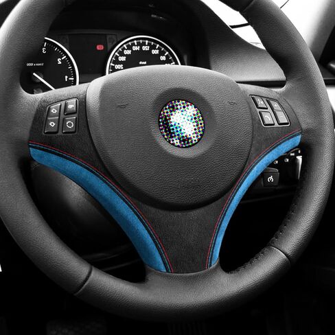 BETTERHUMZ Car Steering Wheel Decoration Frame Trim for BMW 3 Series 2005-2012 E90 E91 E92 E93 325i 320i 318i Interior Moulding Accessories (black) in Saudi Arabia