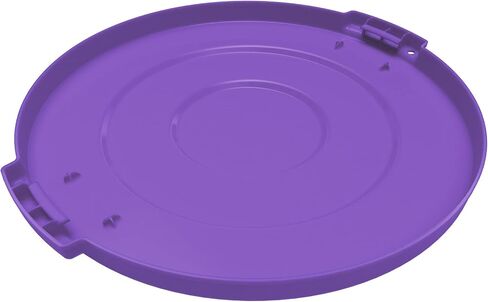 SPARTA Bronco Waste Container Trash Can Lid, Round Trash Bin for Disposal, 10 Gallons, Red, (Pack of 6) in Saudi Arabia