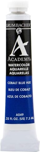 Grumbacher Academy Watercolor Paint, 7.5ml/0.25 Ounce, Cobalt Blue Hue (A049) in Saudi Arabia