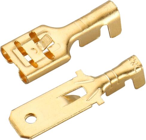 Baomain Female Male Spade Connector 6.3mm كابل طرفي مجعد حزمة من 200 in Saudi Arabia
