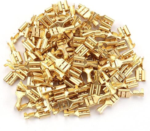 Baomain Female Male Spade Connector 6.3mm كابل طرفي مجعد حزمة من 200 in Saudi Arabia