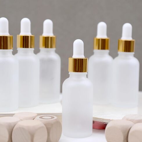 1 oz*6 Eye Dropper Bottles Set Leakproof Essential Oils Tincture Bottle Mini Travel Serum Bottles Suitable Cosmetic Sample Container for Serum Oils, Perfume (Amber) in Saudi Arabia