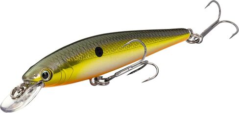 طُعم صيد السمك Strike King (HCKVDJ100-506 KVD Jerkbait 100 بخطافين، 406 - ظهر ذهبي/أسود، 1/4 أونصة، 3 5/8 بوصة in Saudi Arabia