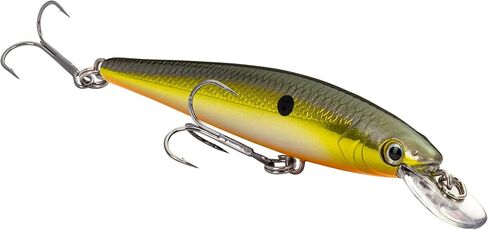 طُعم صيد السمك Strike King (HCKVDJ100-506 KVD Jerkbait 100 بخطافين، 406 - ظهر ذهبي/أسود، 1/4 أونصة، 3 5/8 بوصة in Saudi Arabia