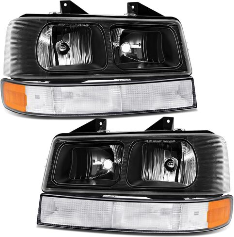 مجموعة المصابيح الأمامية تناسب 2003-2022 Chevy Express|GMC Savana 1500 2500 3500 جانب السائق وجانب الركاب in Saudi Arabia