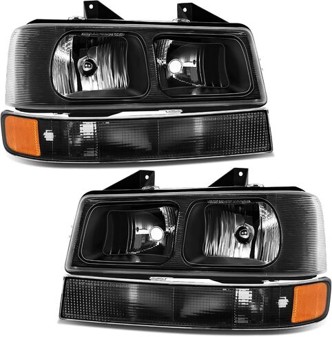مجموعة المصابيح الأمامية تناسب 2003-2022 Chevy Express|GMC Savana 1500 2500 3500 جانب السائق وجانب الركاب in Saudi Arabia