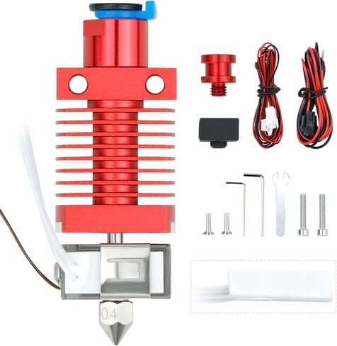 Upgraded All Metal Hotend 3D Printer Parts,Support 300℃ High Temperature High Speed Printing, Assembled Hotend Nozzles Extruder Kit Fits Ender3/Pro/V2/Max/Ender 5/ Pro/Plus/CR10 Voron in Saudi Arabia