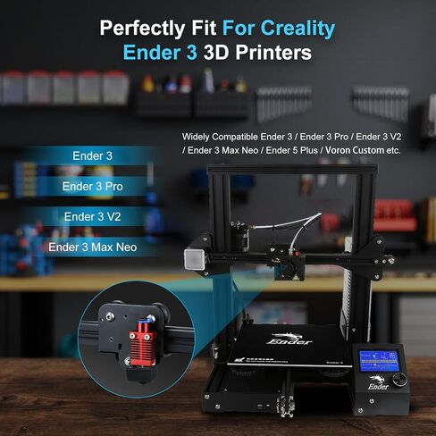 Upgraded All Metal Hotend 3D Printer Parts,Support 300℃ High Temperature High Speed Printing, Assembled Hotend Nozzles Extruder Kit Fits Ender3/Pro/V2/Max/Ender 5/ Pro/Plus/CR10 Voron in Saudi Arabia