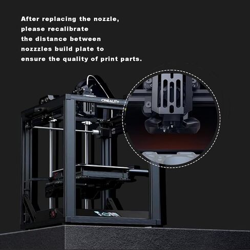 فوهات Creality Ender 3 V3 SE 12 قطعة، 0.4 مم أصلية عالية السرعة M6 خيوط نحاسية ذات نهاية ساخنة مقاومة لدرجات الحرارة العالية للطابعة Ender 5 S1، Ender 7 ثلاثية الأبعاد in Kuwait