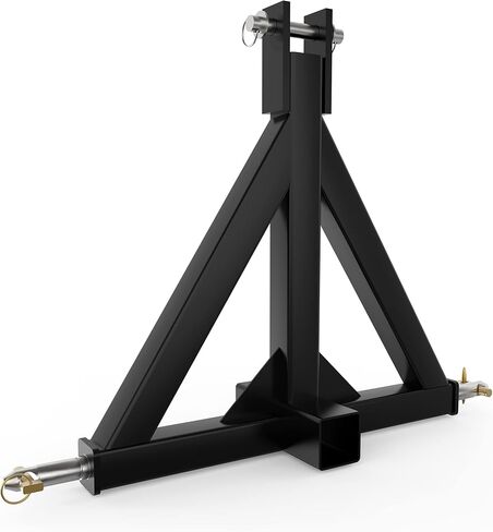 3 Point 2" Receiver Trailer Hitch Category 1Tractor Tow Drawbar Pull Black Heavy Duty Compatible for Kubota, John Deere, BX, LM25H, Cat, WLM Tractor, NorTrac, Yanmar, Kioti in Saudi Arabia