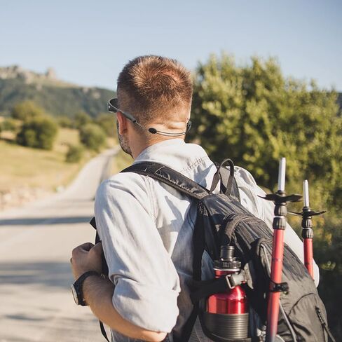 حزام كابل تثبيت النظارات قابل للتعديل من YR بدون ذيل للنظارات، حزام النظارات الشمسية، مجموعة من 4 قطع، أسود in Kuwait