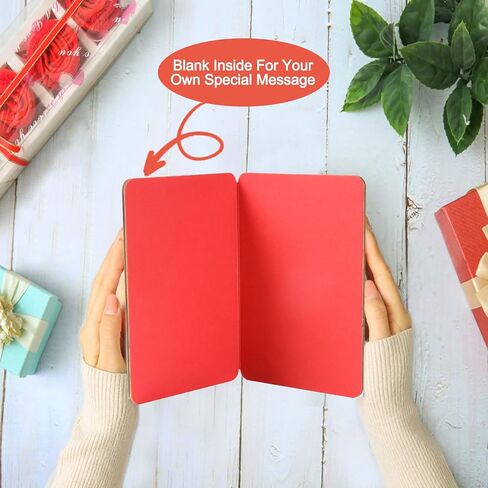 Wooden 5th Anniversary Card,Handmade 5 Years Wedding Anniversary Greeting Gift Cards,Five Wood Anniversary Card for Her,Him,Husband,Wife in Saudi Arabia