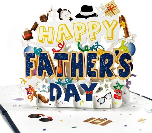 بطاقة عيد الأب السعيد من CUTPOPUP، بطاقة تهنئة ثلاثية الأبعاد، بطاقة عيد الأب للأب، الأب في القانون، الجد، الزوج، الرجال، الابن (نص يوم الأب السعيد) in Kuwait