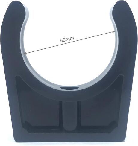 PVC Pipe Clamps Clips for 50mm/1.97 Inch OD U-Hook TV Trays Tubing Hose Hanger Support Pex Tubing Dark Grey 5pcs in Saudi Arabia