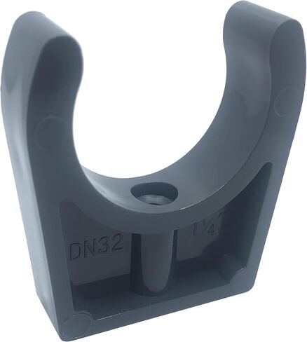 PVC Pipe Clamps Clips for 50mm/1.97 Inch OD U-Hook TV Trays Tubing Hose Hanger Support Pex Tubing Dark Grey 5pcs in Saudi Arabia