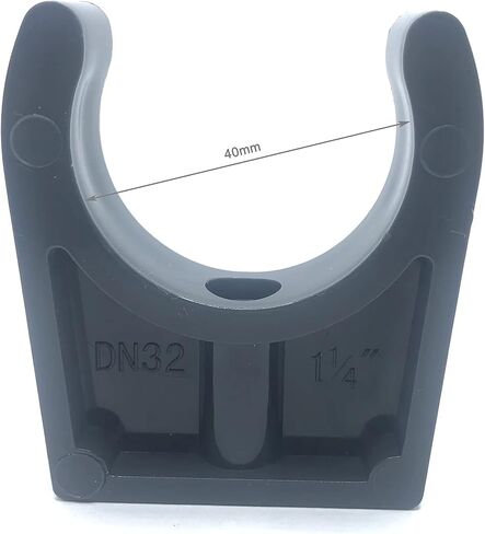 PVC Pipe Clamps Clips for 50mm/1.97 Inch OD U-Hook TV Trays Tubing Hose Hanger Support Pex Tubing Dark Grey 5pcs in Saudi Arabia