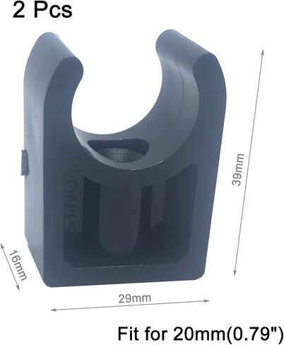 مشابك أنابيب PVC لـ 50 مم/1.97 بوصة OD U-Hook صواني تلفزيون أنابيب خرطوم شماعات دعم أنابيب Pex رمادي داكن 5 قطعة in Kuwait