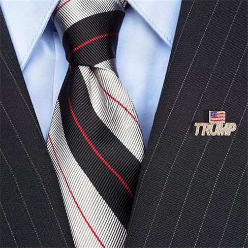 liuruiTrump Brooch دونالد ترامب 2024 بروش الرئيس ترامب كلمة Lable تذكارية دبوس شارة بروش للهدايا ذكرى الانتخابات الرئاسية 2024 كريستال ترامب بروش مع العلم الأمريكي in Kuwait