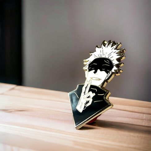 GOJO PIN GOJO ENAMEL PIN GOJO SATORU PINS GOJO FIGURE PIN COLLECTIBLE GOJO MERCH JJK PINS GOJO SENSEI MERCH in Saudi Arabia