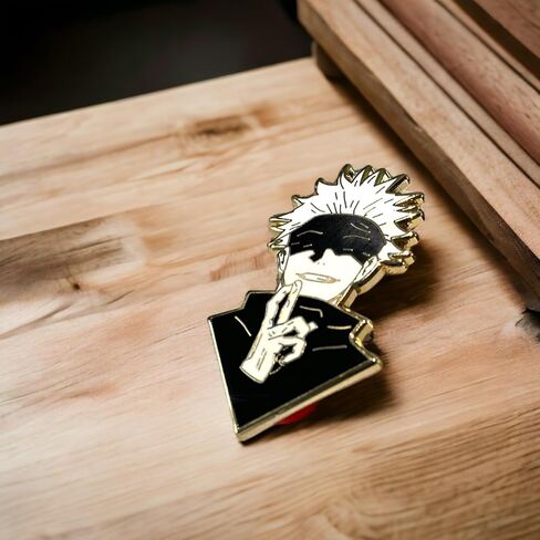 GOJO PIN GOJO ENAMEL PIN GOJO SATORU PINS GOJO FIGURE PIN COLLECTIBLE GOJO MERCH JJK PINS GOJO SENSEI MERCH in Saudi Arabia