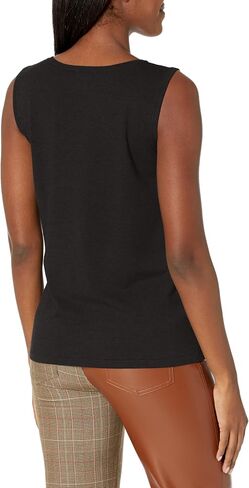 MULTIPLES Women's Jewel Neck Solid Sweater Knit Tank Top in Saudi Arabia