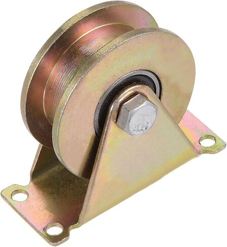 2pcs H Groove Caster 2.2" H-Shaped Sliding Gate Wheel with Bracket, Load Capacity 88lbs Per Wheel, for Inverted Track, Rolling Gate, Sliding Gate, Industrial Machines in Saudi Arabia