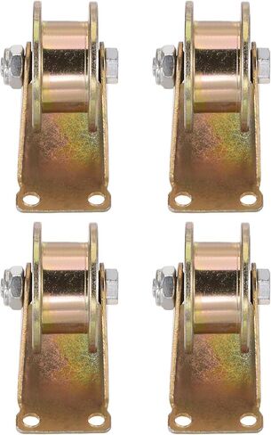 2pcs H Groove Caster 2.2" H-Shaped Sliding Gate Wheel with Bracket, Load Capacity 88lbs Per Wheel, for Inverted Track, Rolling Gate, Sliding Gate, Industrial Machines in Saudi Arabia