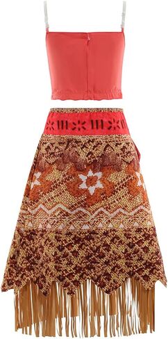 Princess Costume Kids Princess Tassel Dress for Grils Adventure Dress With Wig Birthday Halloween 3-12 Years in Saudi Arabia
