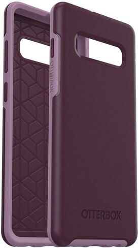 حافظة OtterBox SYMMETRY SERIES لهاتف Galaxy S10+ - عبوة البيع بالتجزئة - بولي كربونات، ماصة للصدمات، أسود in Saudi Arabia