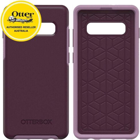 حافظة OtterBox SYMMETRY SERIES لهاتف Galaxy S10+ - عبوة البيع بالتجزئة - بولي كربونات، ماصة للصدمات، أسود in Saudi Arabia