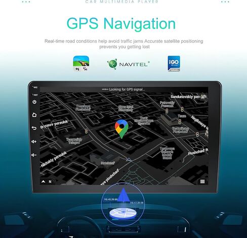 2015-2017 Chrysler 200 Radio Upgrade، نظام تشغيل Android 13 ستيريو للسيارة Chrysler 200، شاشة لمس 9 بوصة نظام تحديد المواقع العالمي (GPS)، كاميرا احتياطية AHD، تشغيل لاسلكي مدمج، 2 + 32 جيجابايت in Kuwait