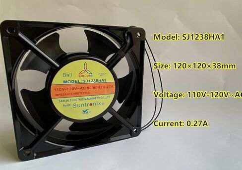 SJ1238HA1 110V-120VAC 0.27A 12CM مروحة تبريد لمروحة التبريد YAOGBAO SJ1238HA1 in Kuwait
