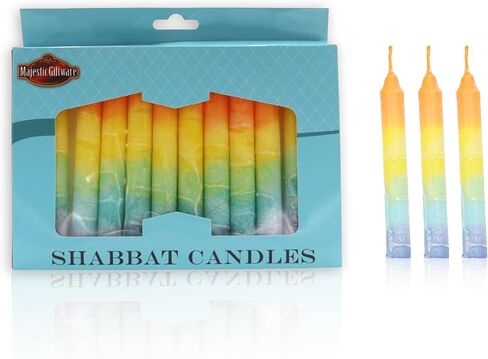 مجموعة هدايا ماجستيك 12 شموع شابات - (SHC2) | شموع شابوس التقليدية المصنوعة يدويًا بدون قطرات مقاس 5.5 بوصة | شمع عالي الجودة | يناسب حاملات الشموع القياسية (المزيج الأبيض) in Kuwait